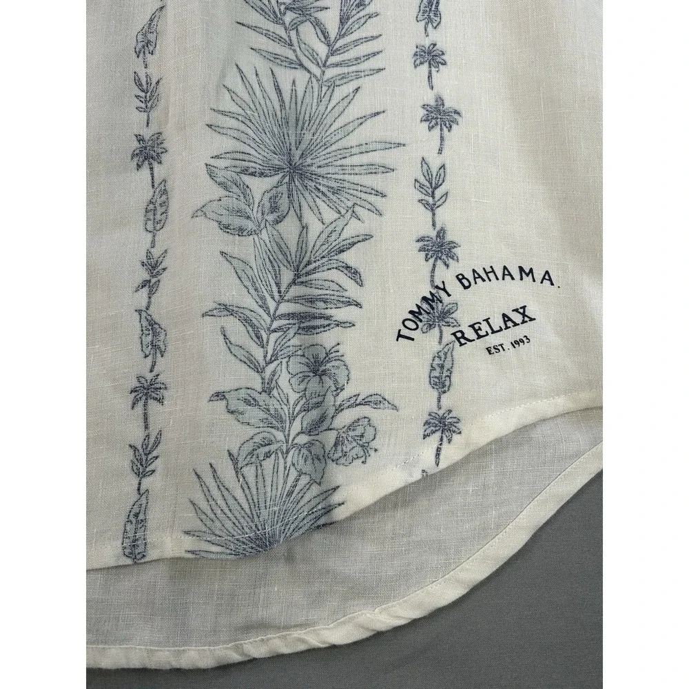 Tommy Bahama Button Down Linen Long Sleeve Shirt Men's‎ Large